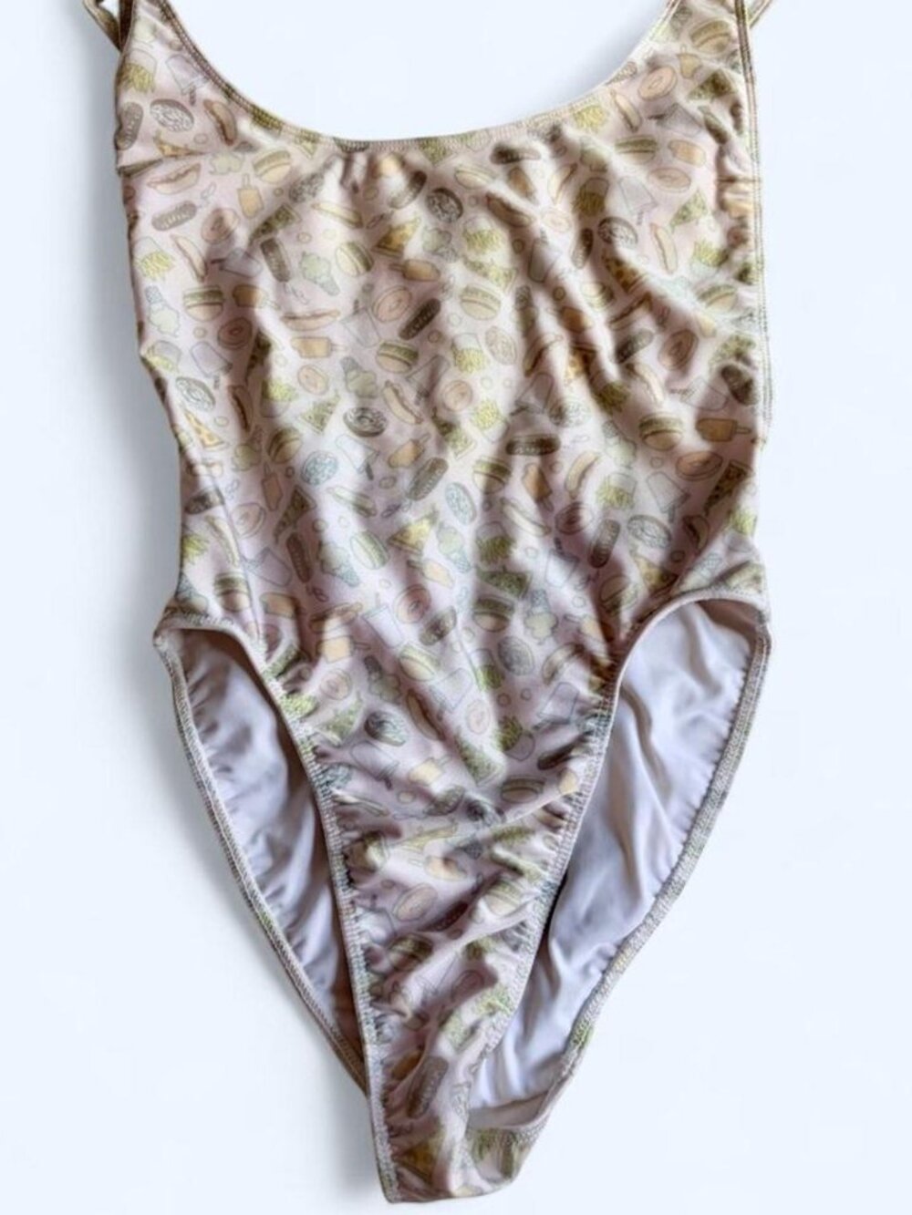 American Apparel Nylon Tricot High Cut One-Piece Junk Food S